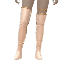 Ikon Elite White Leather Gold Trim Winter Boots