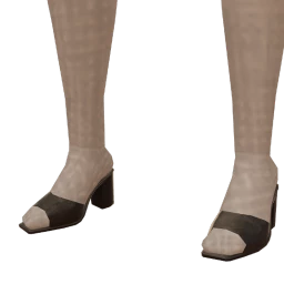 Ikon Low Black Heeled Sandals