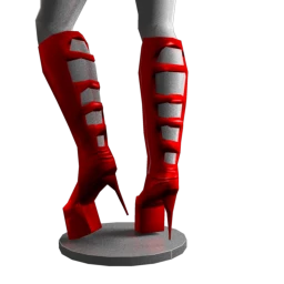 Secrets Latex Killer Boots - Red