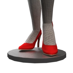 In Royal Attendance Palace Heels - Red