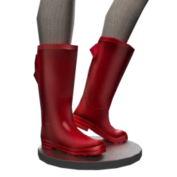 Red Bow Festival Wedding Wellies