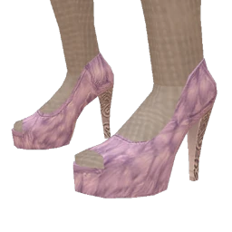 Delirious Violet Fur Gothic Shoes