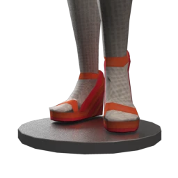 Front Row Ultra Wedge Heels - Orange