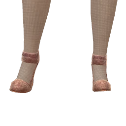 LHC Crystal Tweed Chain Heel Shoes