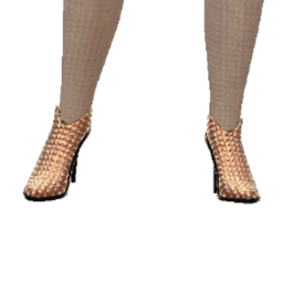 LHC High-Heeled Crystal Slip Shoes