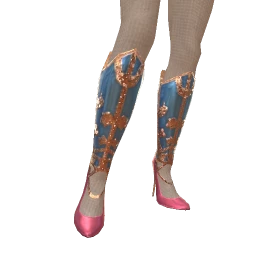Ikon Elite Pink And Blue Satin Boots