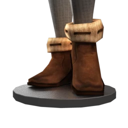 Beige Sheepskin Ankle Boots