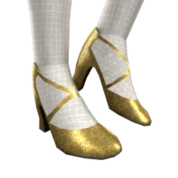 Avettes Heels (Golden Glitter)