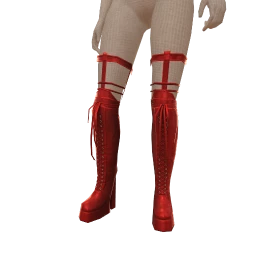 USAesthetics Leather Knee High Boots With Lace Ups