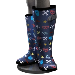 Festival Wellies -  Multi Squid