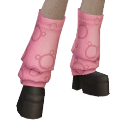 Yume Pink Bear Leg Warmer Boots