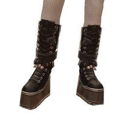 Delirious Leather Platform Combat Boot