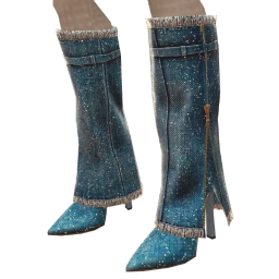Yume Shimmer Denim Boots