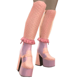Yume Pink Chunky Gogo Boots