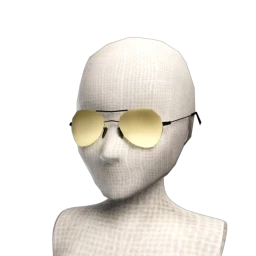 Female Aviator Sunglasses -  Brown