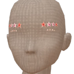 Cloud Nine Red And Pink Eyebrow Stars