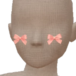 Cloud Nine Glossy Pink Cheek Bows