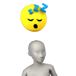 Cosmos Sleepy Floating Emoji