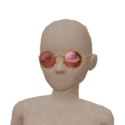 Front Row Reflective Round Glasses