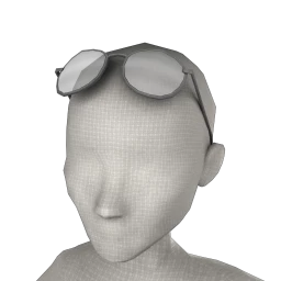 Front Row Simple Round Sunglasses (Grey) - Raised