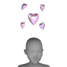 Cosmos Floating Hearts - Lavender