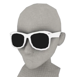 Female Wayfarer Sunglasses - White