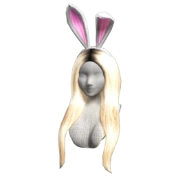 Cosmos Easter Bunny Ears - White