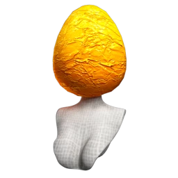 Gold Foil Egg Head