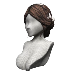 Anemone Updo with Flowers