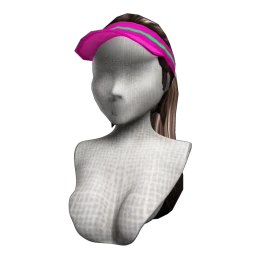 Retro Fitness Visor Hairstyle - Carnival