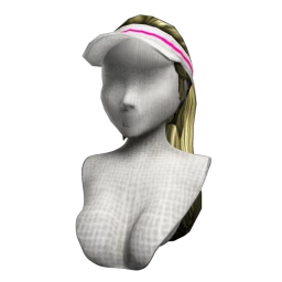 Retro Fitness Visor Hairstyle - Colour Tiger