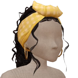 The Carol - Yellow Gingham Bandana