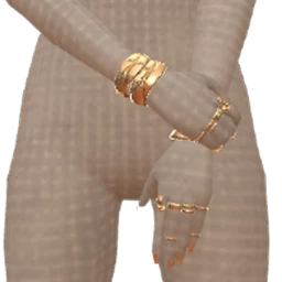 Bijouterie Light Gold Nails And Bracelets