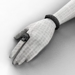 Biker Gang Skull Ring and Bracelets 