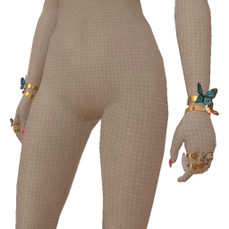 Cloud Nine Butterflies Golden Bracelets And Rings