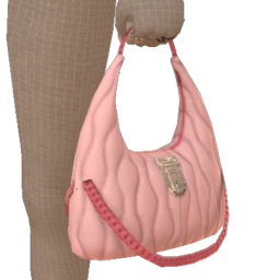 Cloud Nine Pink Quilted Chain Bag