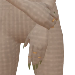 Foal Rings And Olive Green Nails