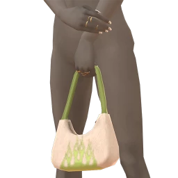 NMS Green Fire Handbag