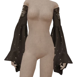 Cloud Nine Black Glamour Flare Sleeves