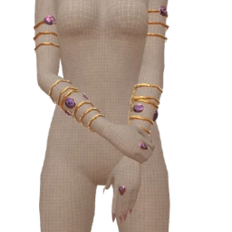 Cloud Nine Gold Purple Crystal Arm Jewellery