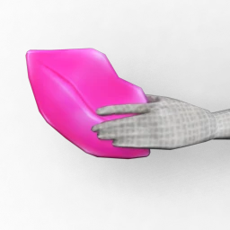 Cloud Nine Kisses Clutch Bag - Neon Pink