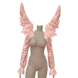 Cloud Nine Pink Jacket With Angel Wings