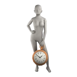 Cosmos Can't Be Late Handheld Clock