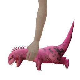 Cosmos Pink Holiday Dino Toy