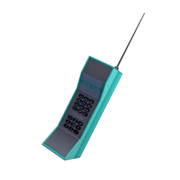 Chunky Retro Phone (Blue)