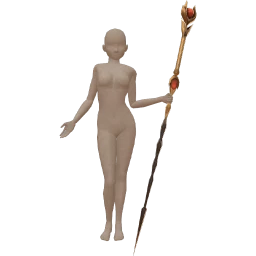 Cosmos Warrior Princess Tall Staff