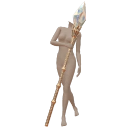 Cosmos Gold Ice Crystal Staff