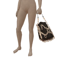 Delirious Chained Up Leather Handbag