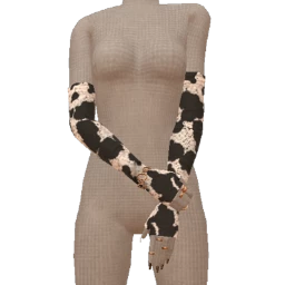 USAesthetics Giddy-Up Cow Print Gloves