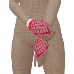 Delirious Hot Pink Fishnet Fashion Gloves
